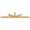 Ekena Millwork Saratoga Smooth Timber Gable Bracket, Western Red Cedar, 96"W x 24"H x 3 1/2"D x 3 1/2"F, 6/12 Pitch GBW096X24X0404SAR00SWR - alternate 5